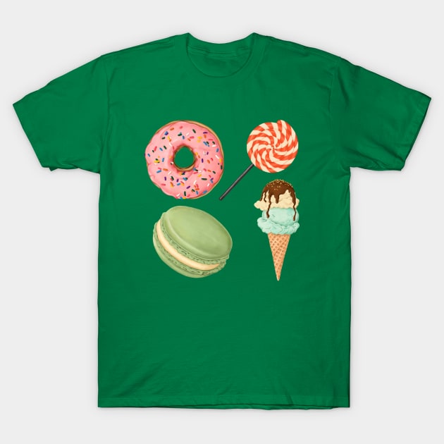 Sweet Dessert T-Shirt by Mako Design 